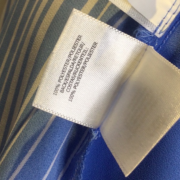 Used Jones NY Striped Blue/White Tank Top, 14 - Picture 7 of 8